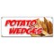 Signmission POTATO WEDGES BANNER SIGN fried baked idaho french fries flavored food B-Potato Wedges - alternate 1
